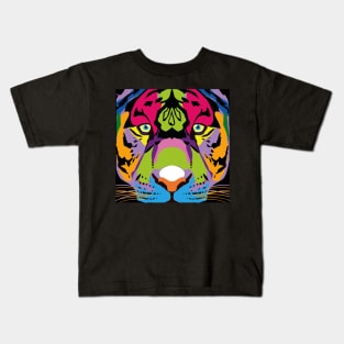 Psychedelic Tiger Kids T-Shirt